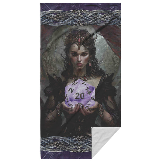 Amethyst Queen D20 Beach Towel