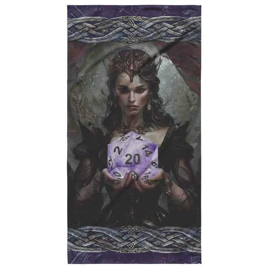 Amethyst Queen D20 Beach Towel