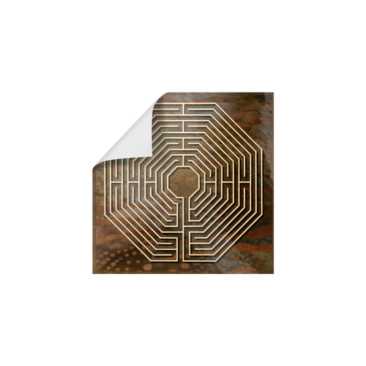 Amiens_Cathedral_Labyrinth_Sticker_WhiteSquareSticker_Peel_Mockup.png