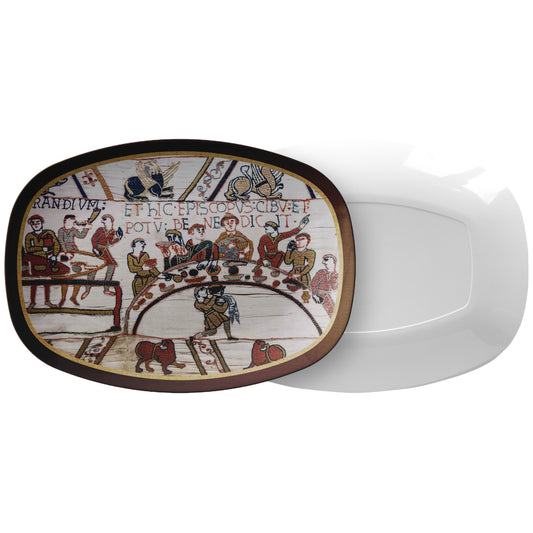 Bayeux Tapestry - Feast Scene Serving Platter
