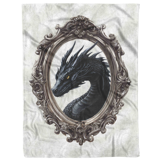 Black Dragon Fleece Blanket