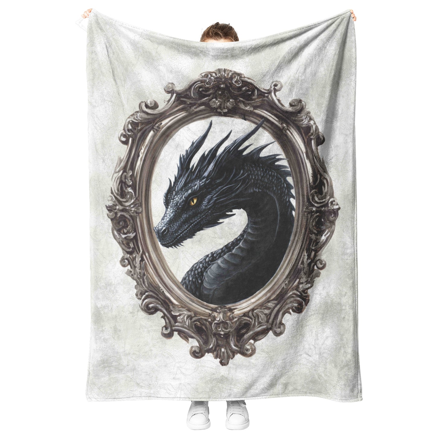 Black Dragon Fleece Blanket