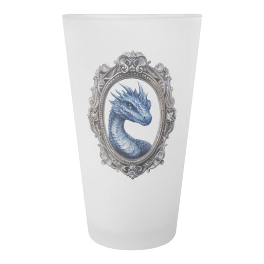 Blue Dragon Frosted Pint Glass