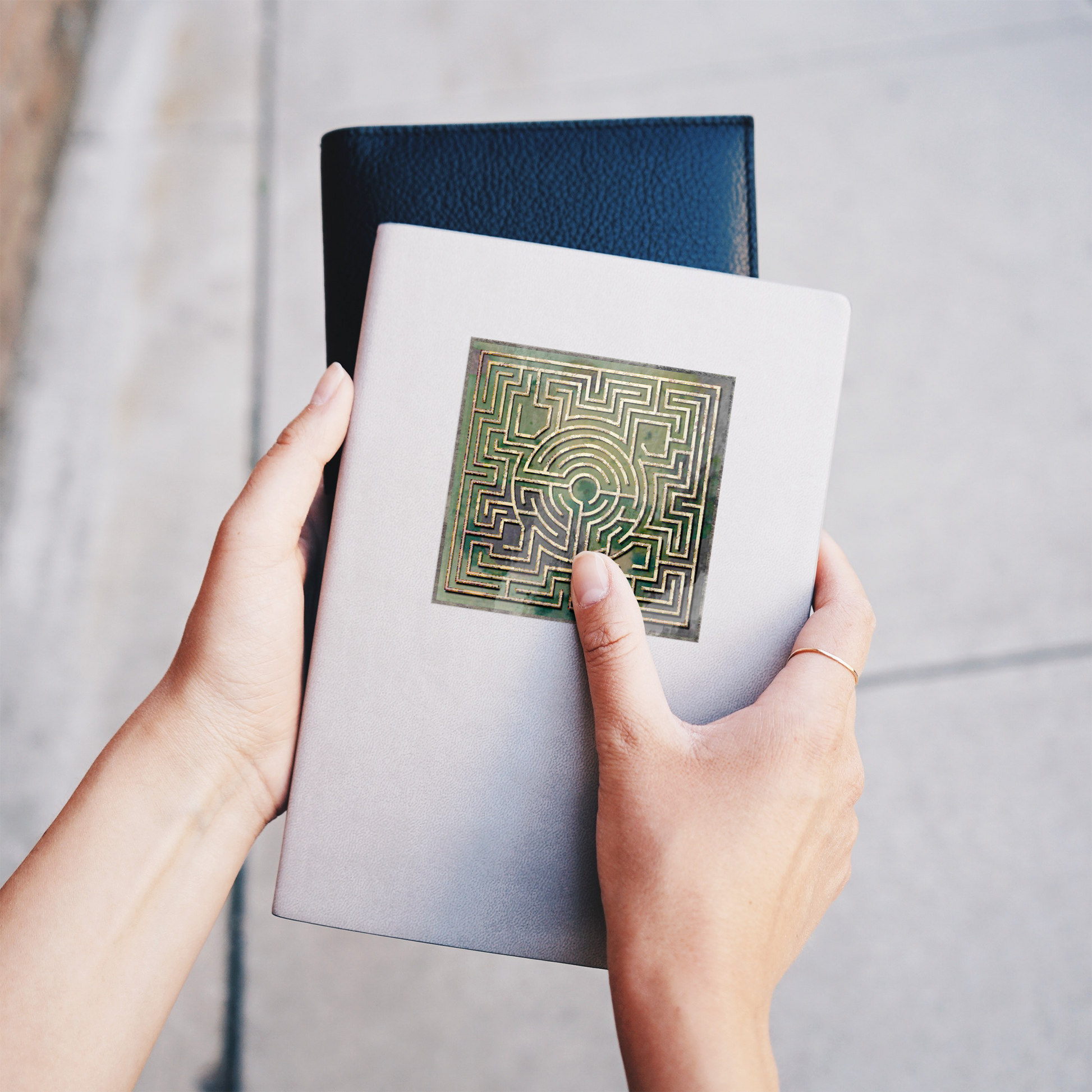 Boeckler_Labyrinth_Sticker_WhiteSquareSticker_Notebook_Mockup.png