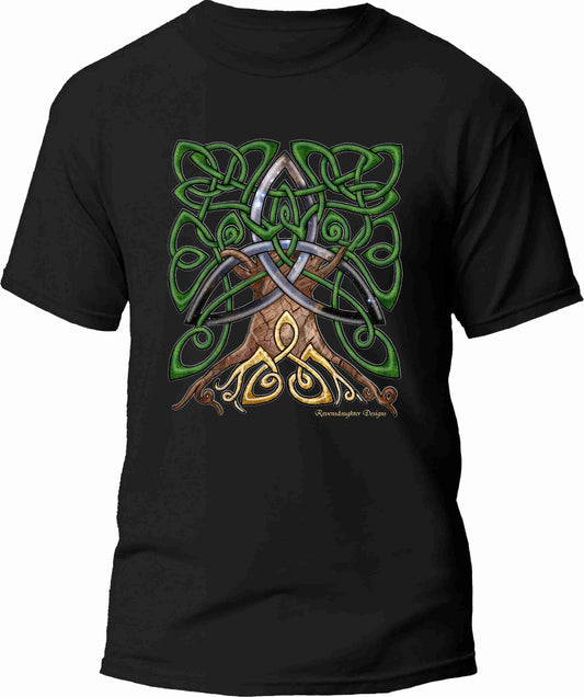 Celtic Trinity Tree - Cosmic Unisex T-Shirt