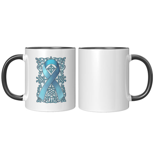 Celtic Art Awareness Ribbon Coffee Mug - Turquoise