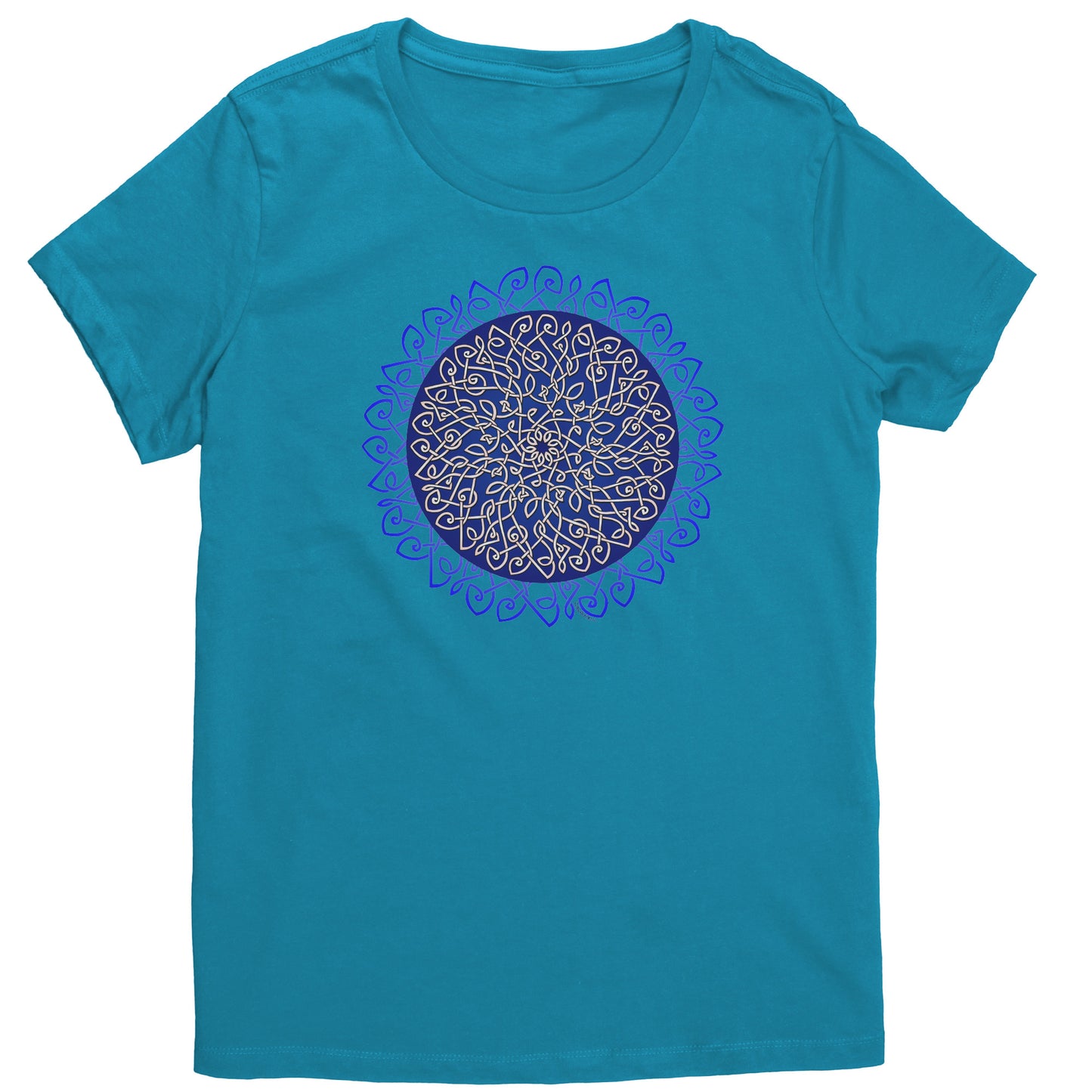 Celtic Burst - Blue Womens T-shirt