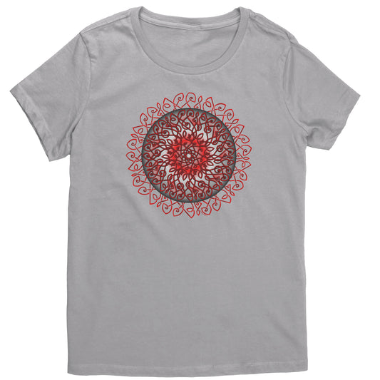 Celtic Burst - Red Womens T-shirt