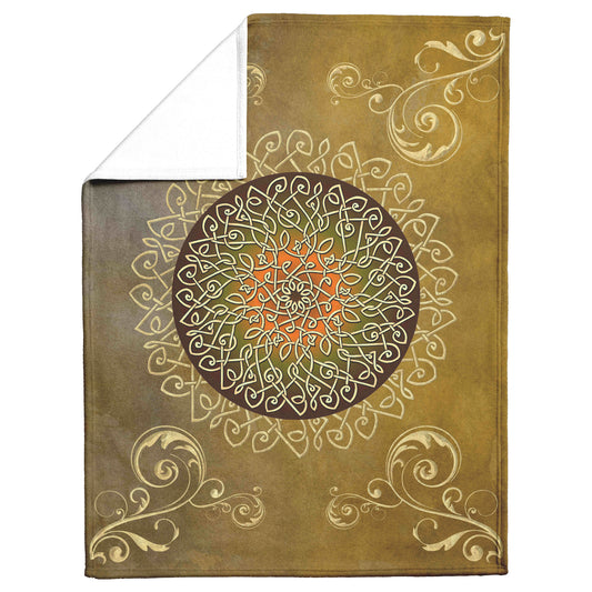 Celtic Burst Fleece Blanket - Harvest
