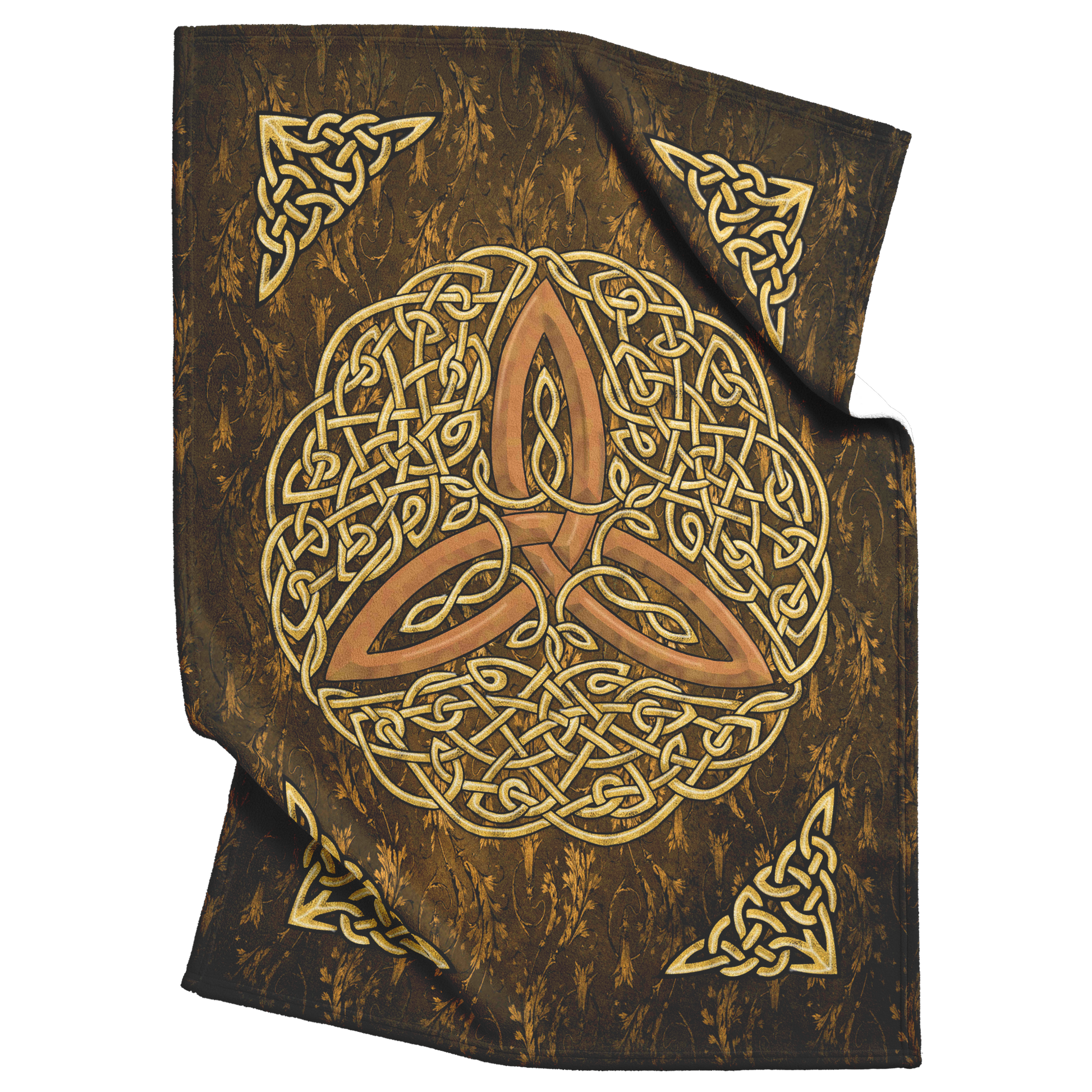 Celtic_Flourish_Trinity_Knot_Fleece_Blan_V_Blanket_Top_Bottom_Folds_Mockup.png