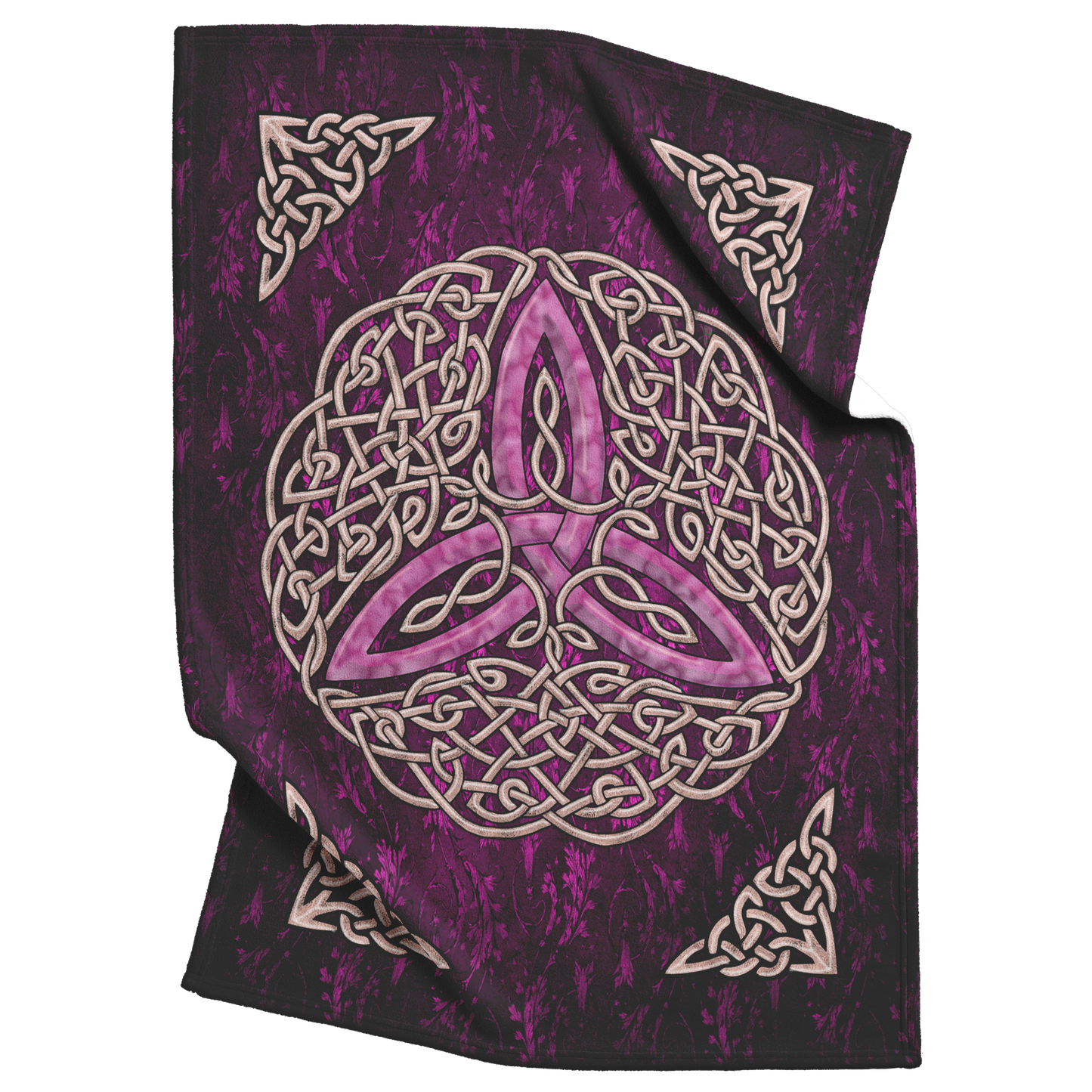 Celtic_Flourish_Trinity_Knot_Fleece_Blan_V_Blanket_Top_Bottom_Folds_Mockup.png