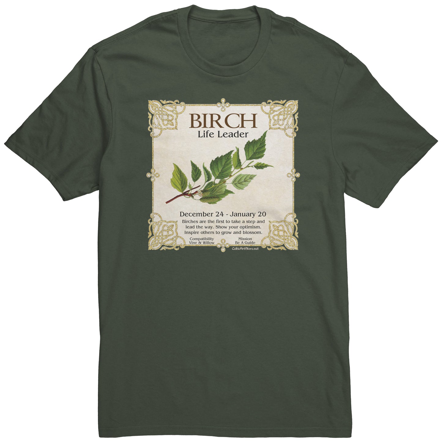 Celtic Tree Zodiac Unisex T-shirt - Birch
