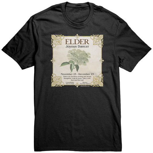 Celtic Tree Zodiac Unisex T-shirt - Elder