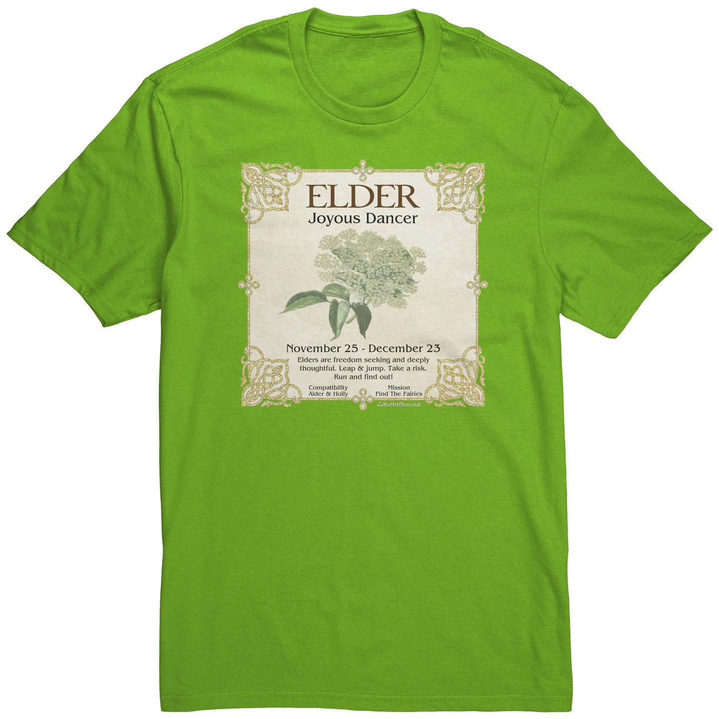 Celtic Tree Zodiac Unisex T-shirt - Elder