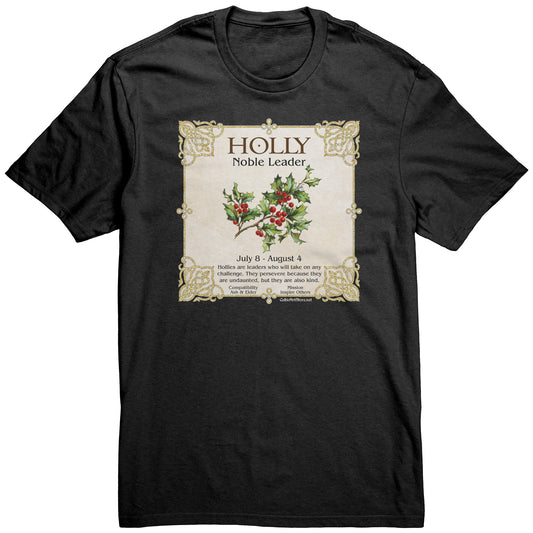 Celtic Tree Zodiac Unisex T-shirt - Holly