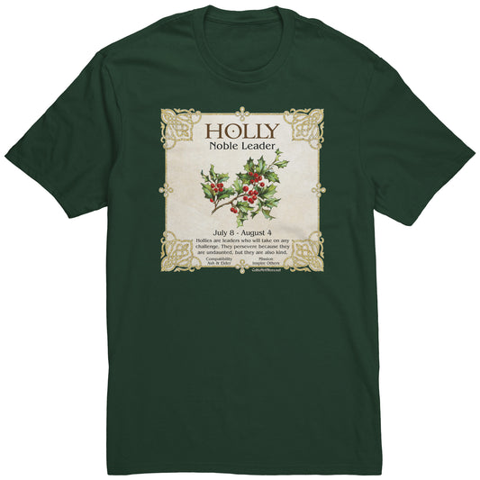 Celtic Tree Zodiac Unisex T-shirt - Holly