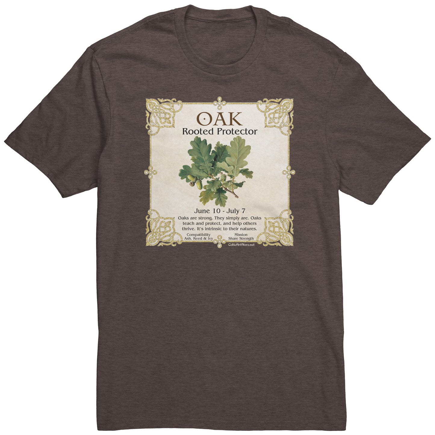 Celtic Tree Zodiac Unisex T-shirt - Oak