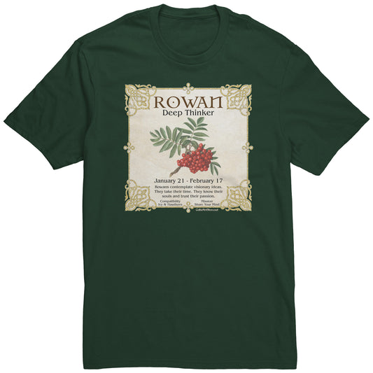 Celtic Tree Zodiac Unisex T-shirt - Rowan