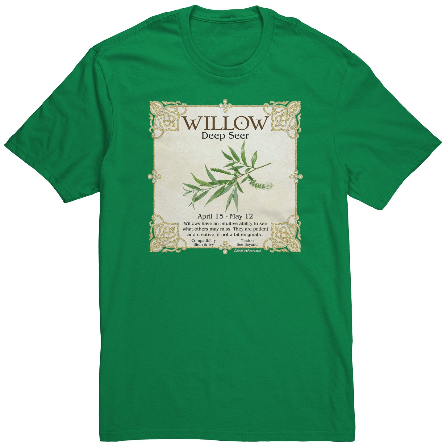 Celtic Tree Zodiac Unisex T-shirt - Willow