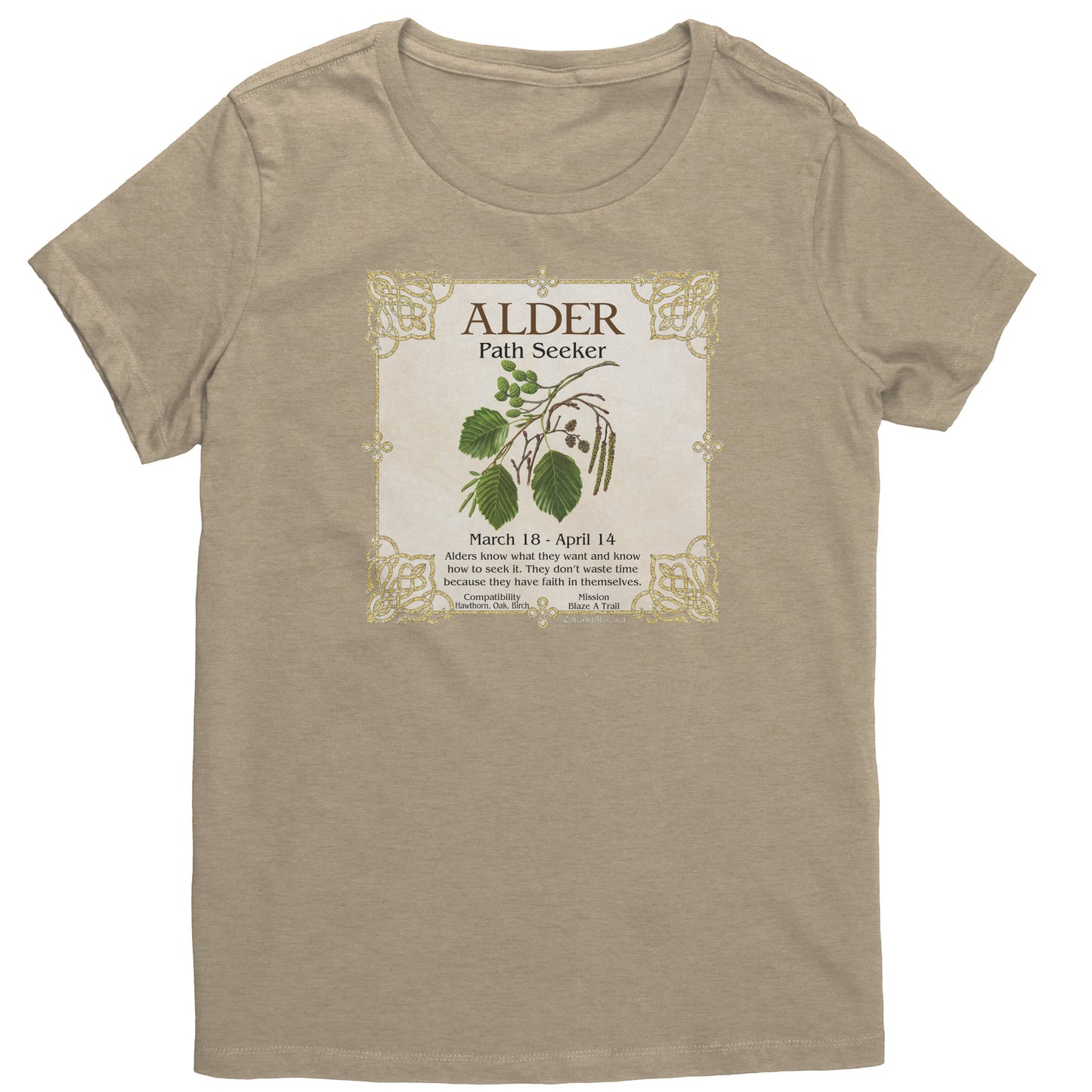 Celtic Tree Zodiac Women's T-shirt - Alder