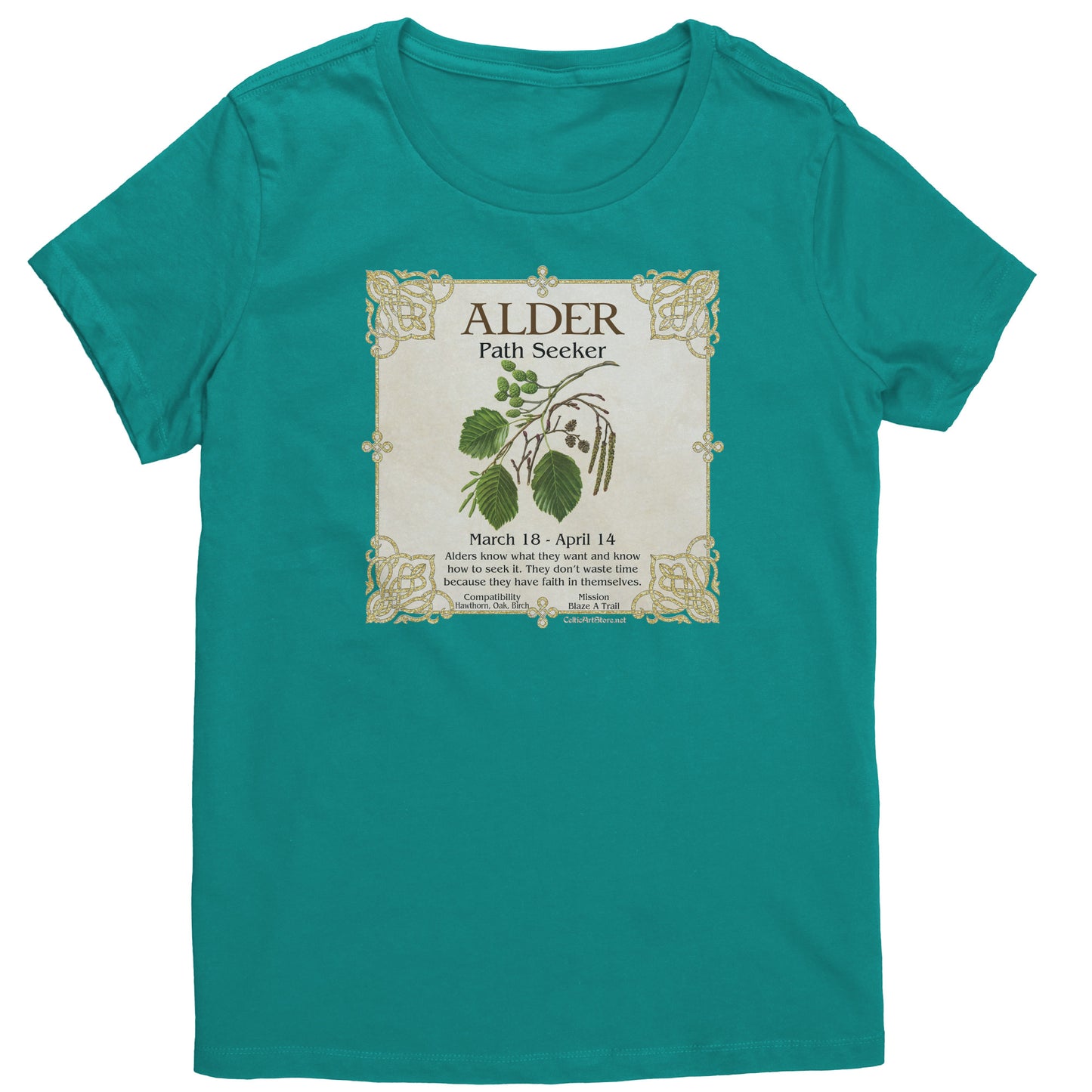 Celtic Tree Zodiac Women's T-shirt - Alder