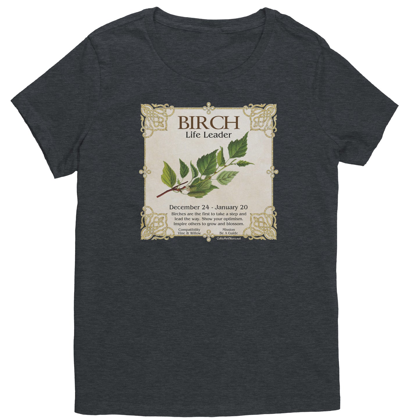 Celtic Tree Zodiac Women's T-shirt - Birch