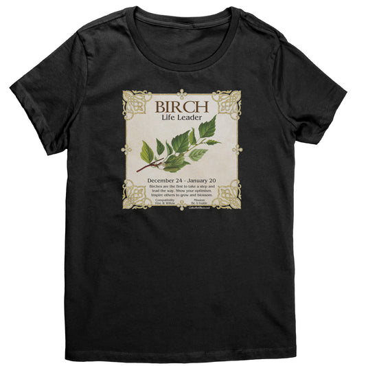 Celtic Tree Zodiac Women's T-shirt - Birch