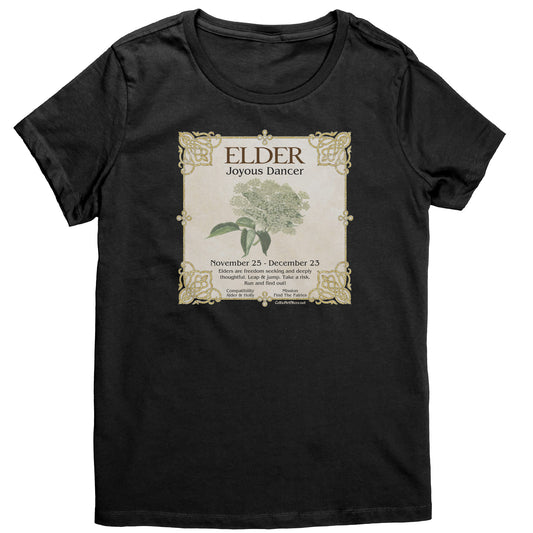 Celtic Tree Zodiac Women's T-shirt - Elder