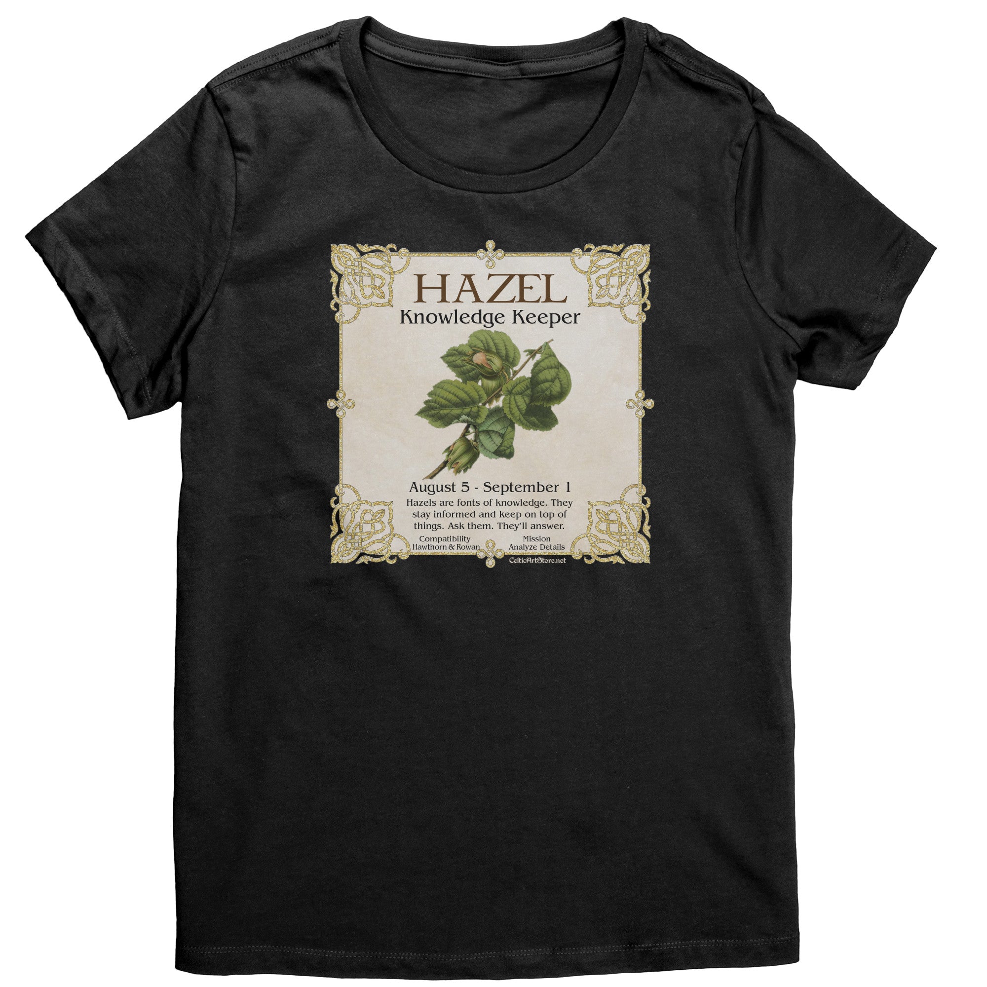 Celtic Tree Zodiac HAZEL, The Knowledge Keeper August 5 to Septemb