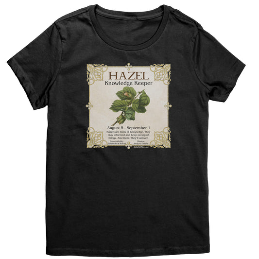 Celtic Tree Zodiac Women's T-shirt - Hazel