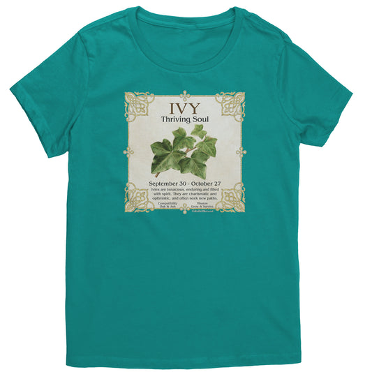 Celtic Tree Zodiac Women's T-shirt - Ivy