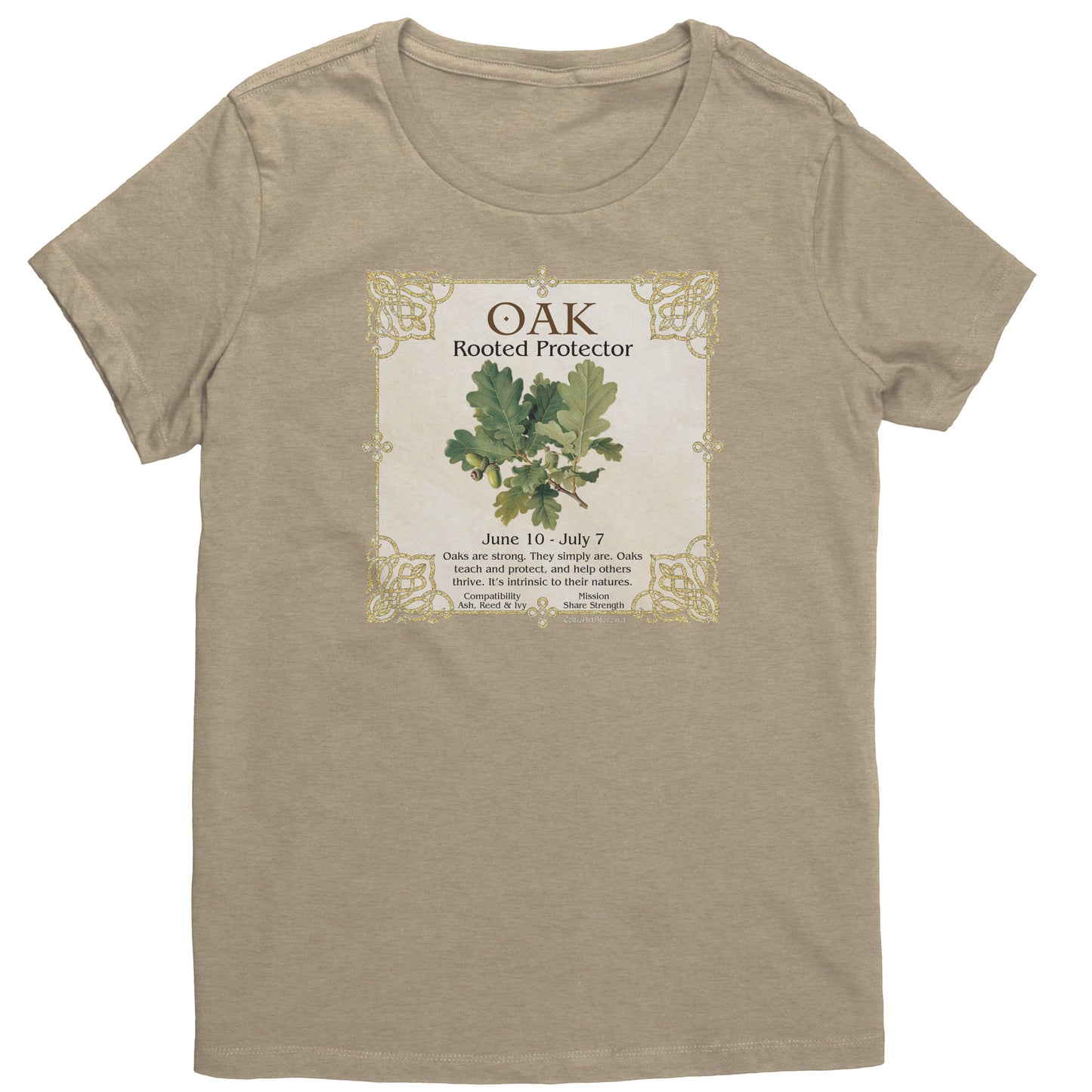 Celtic Tree Zodiac Women's T-shirt - Oak
