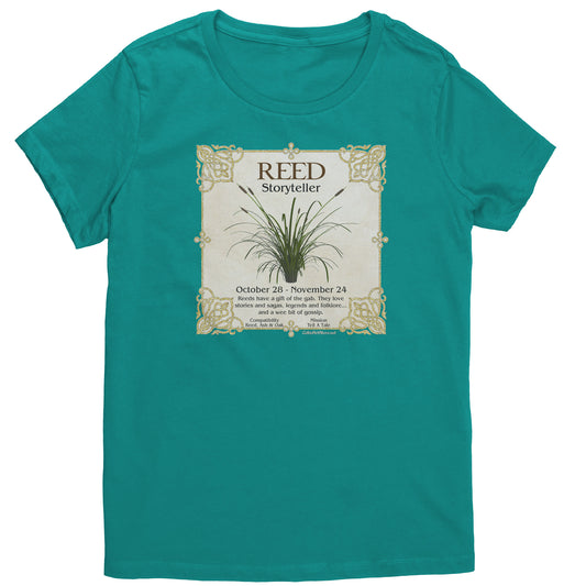 Celtic Tree Zodiac Women's T-shirt - Reed