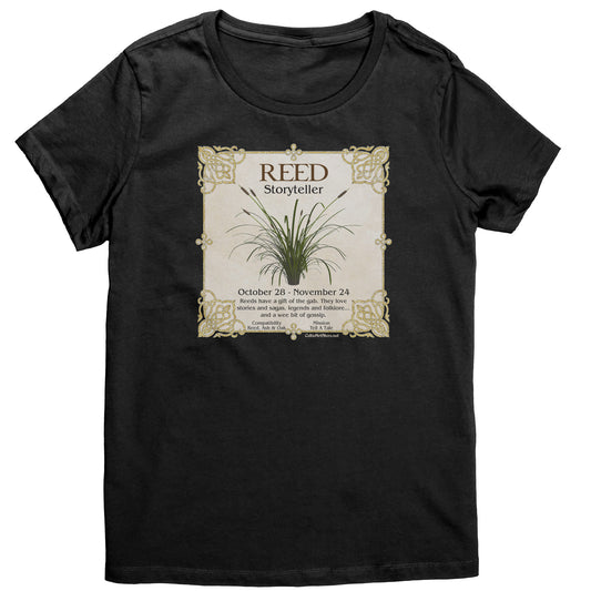 Celtic Tree Zodiac Women's T-shirt - Reed