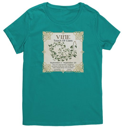 Celtic Tree Zodiac Women's T-shirt - Vine