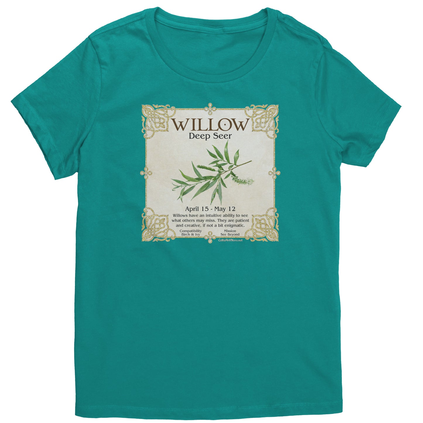 Celtic Tree Zodiac Women's T-shirt - Willow