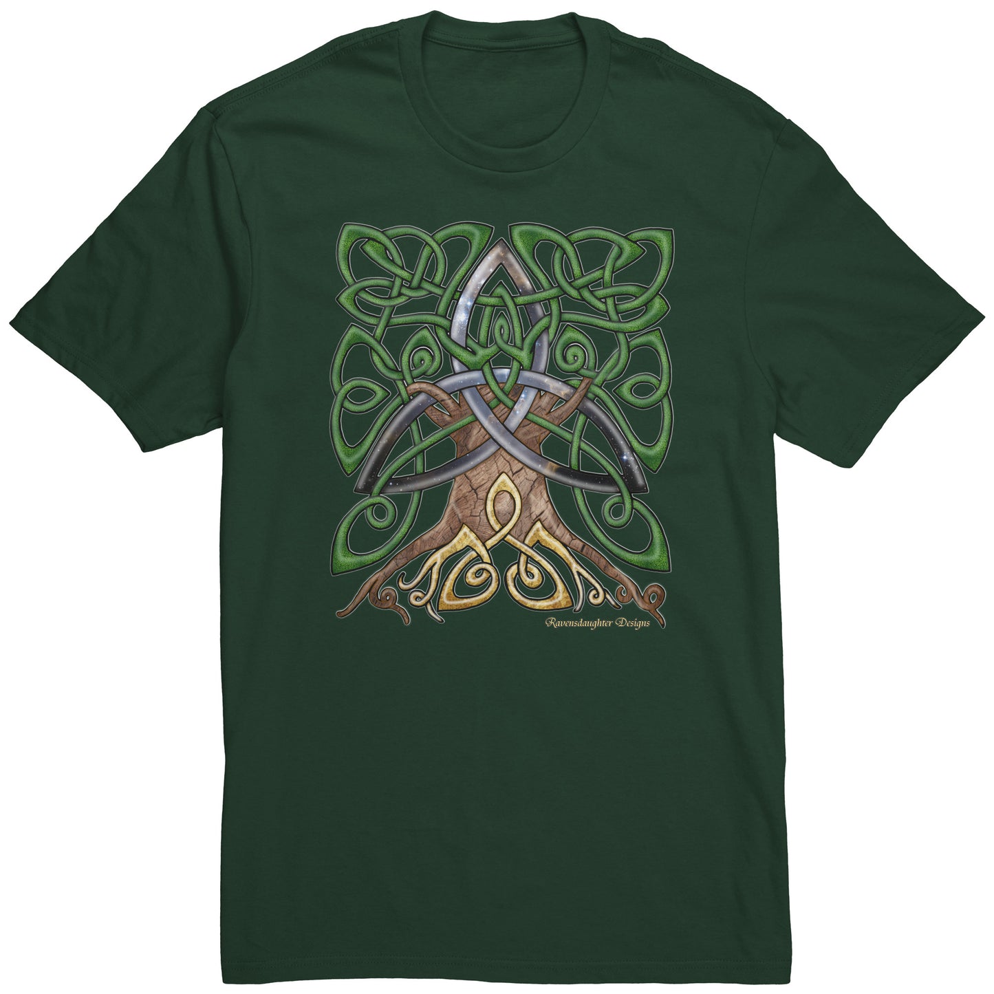 Celtic Trinity Tree - Cosmic Unisex T-Shirt