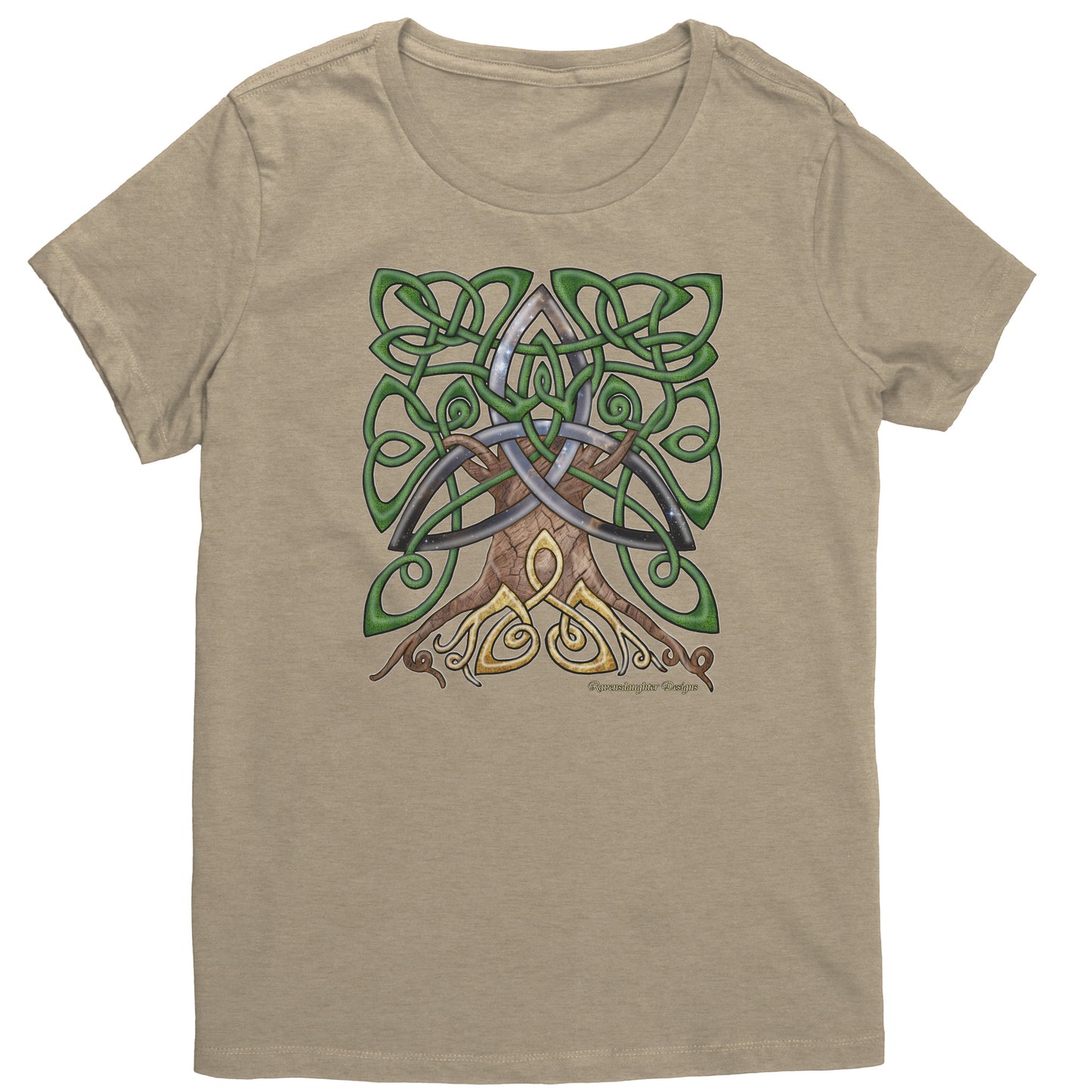 Celtic Trinity Tree - Cosmic Womens T-Shirt