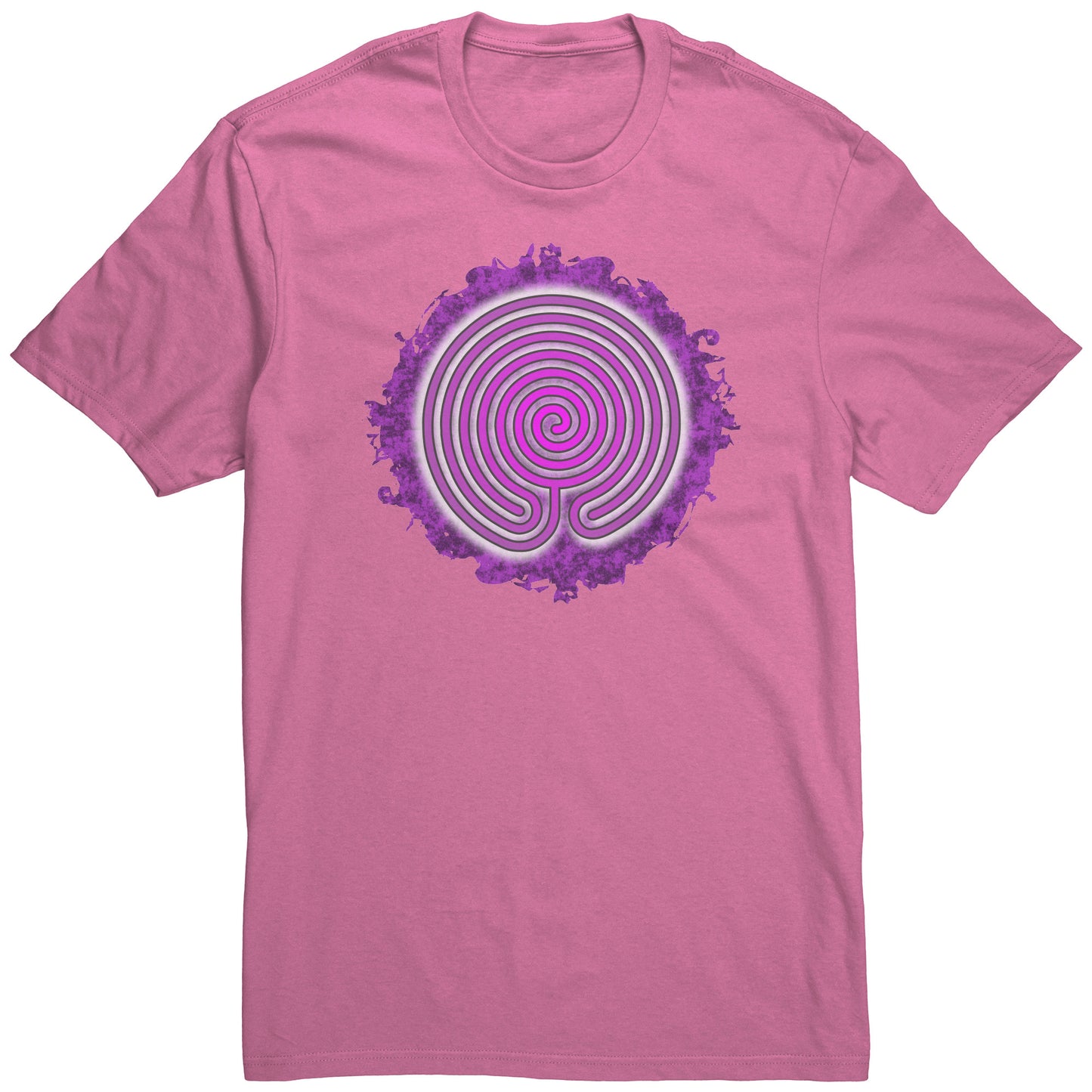 Chakra Vyuha Labyrinth Purple Grunge Unisex T-shirt