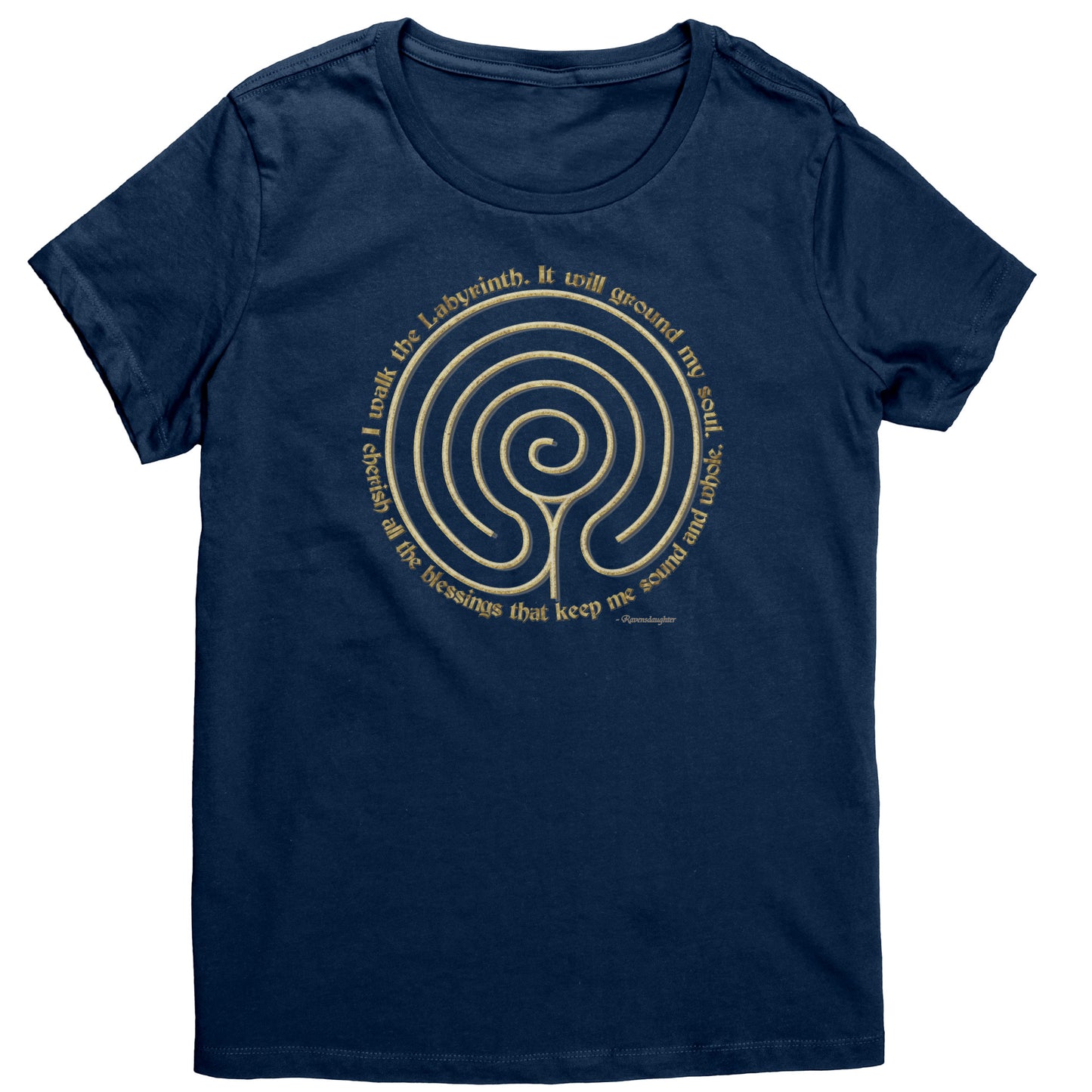 Chakra Vyuha Labyrinth Women's Poetry T-shirt