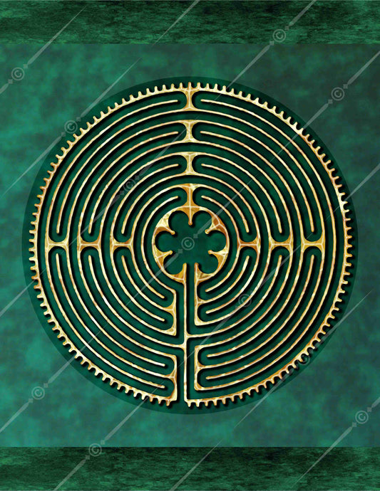 Chartres Cathedral Finger Labyrinth Digital Download