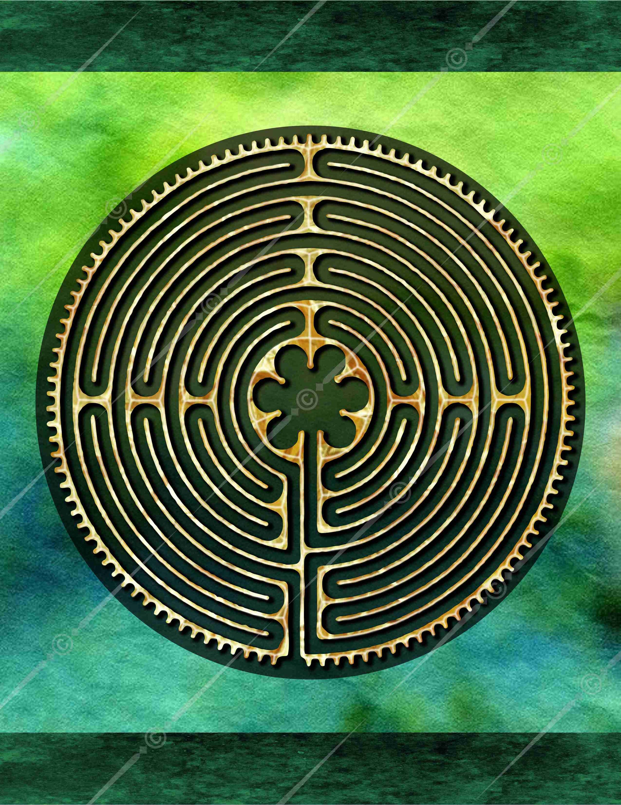 Chartres Cathedral Finger Labyrinth Digital Download – Celtic Art Store ...