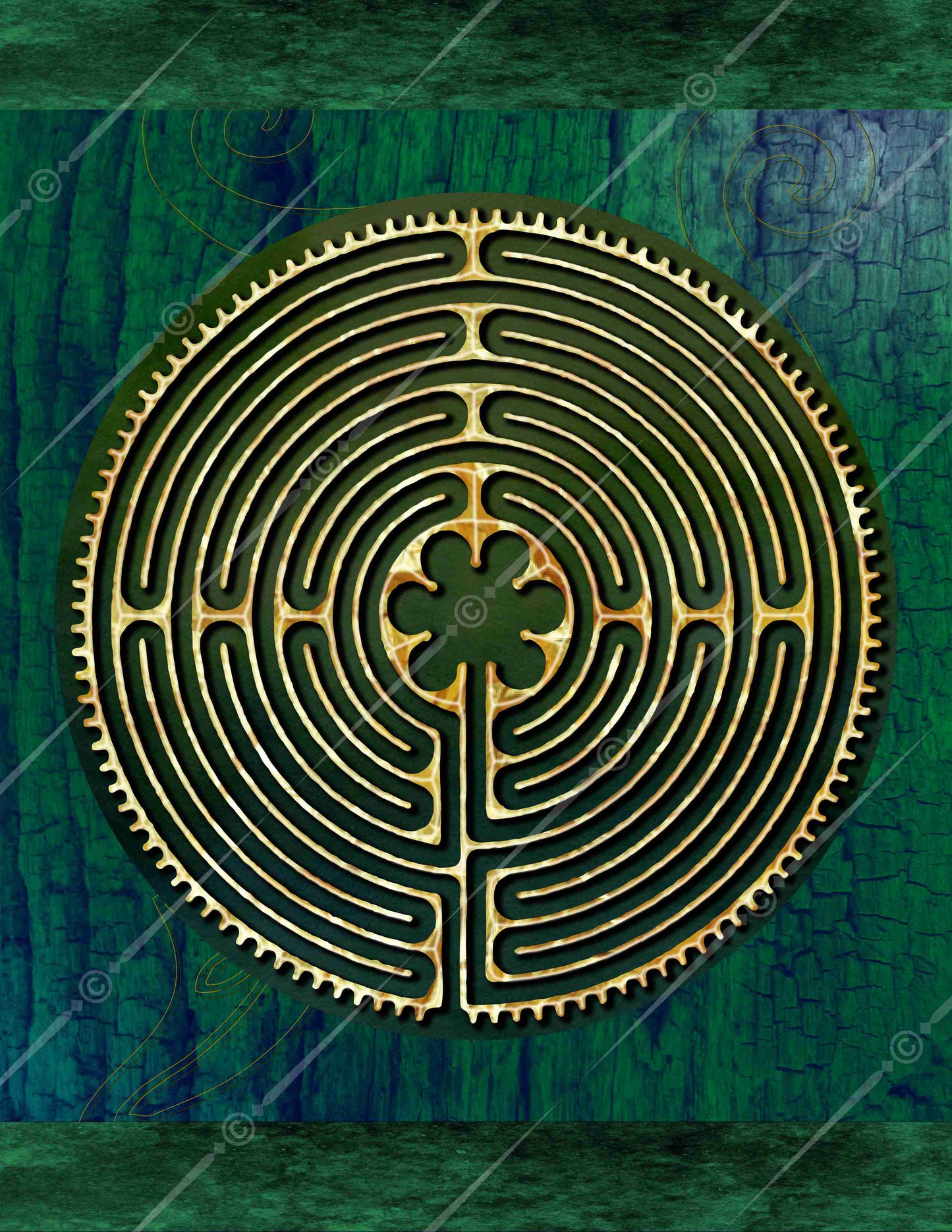 Chartres Cathedral Finger Labyrinth Digital Download