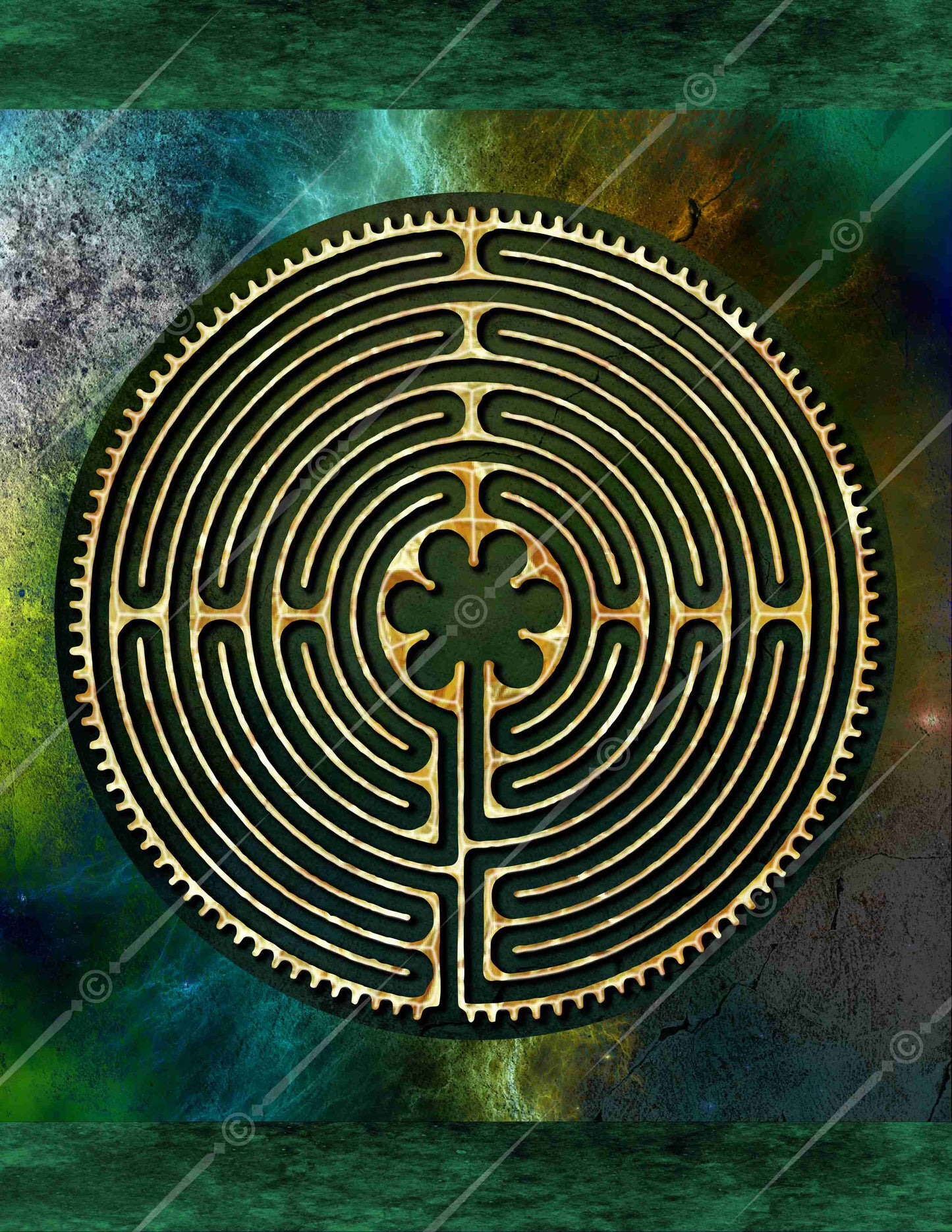 Chartres Cathedral Finger Labyrinth Digital Download