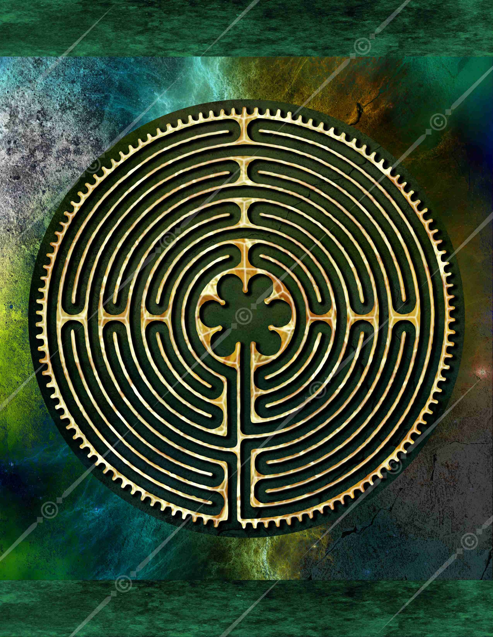 Chartres Cathedral Finger Labyrinth Digital Download – Celtic Art Store ...