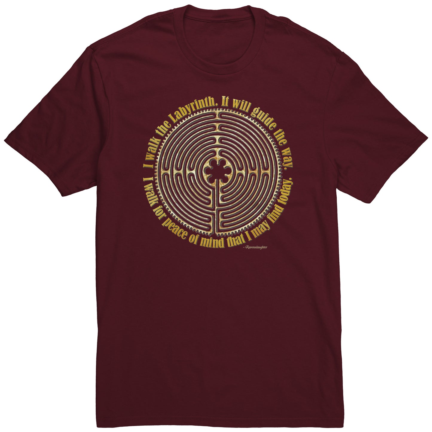 Chartres Cathedral Labyrinth Unisex Poetry T-shirt