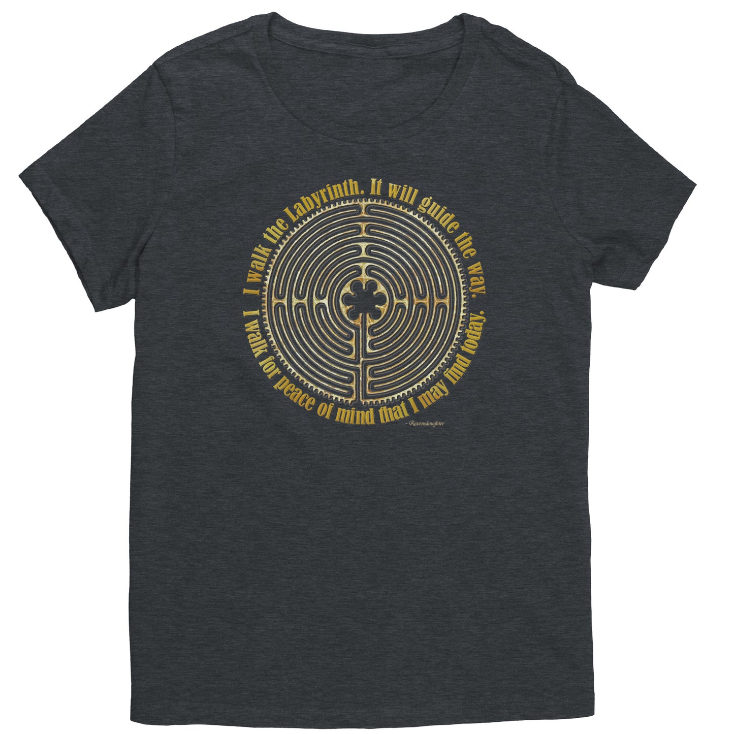 Chartres Cathedral Labyrinth Women's Poetry T-shirt