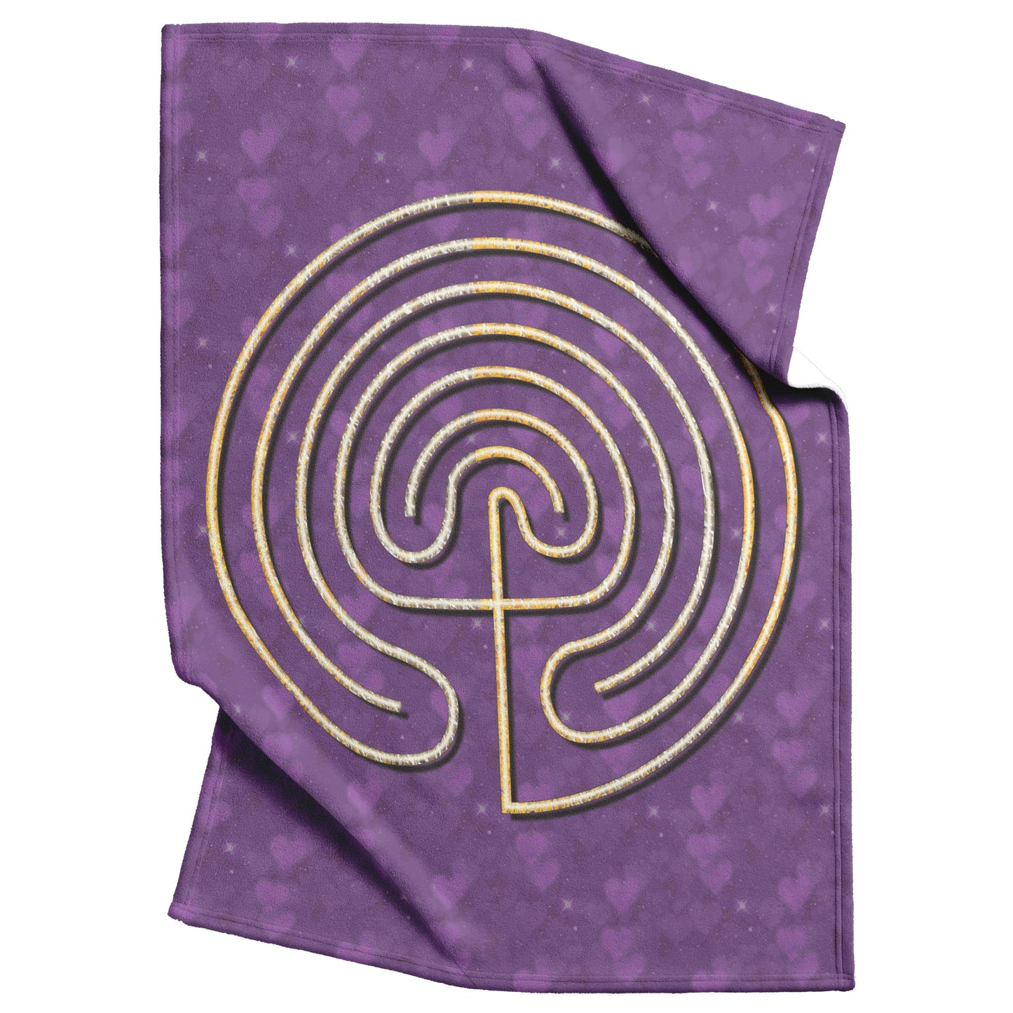 Cretian Labyrinth Therapy Blanket - Purple