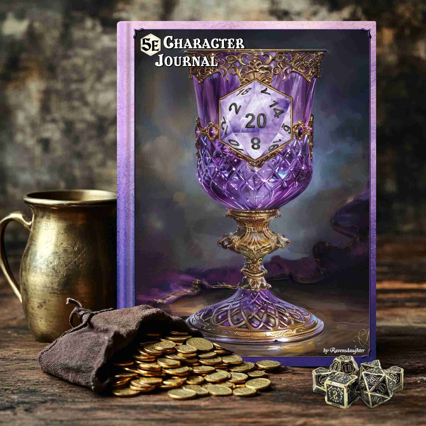 D20 Character Journal - Lavendar Chalice