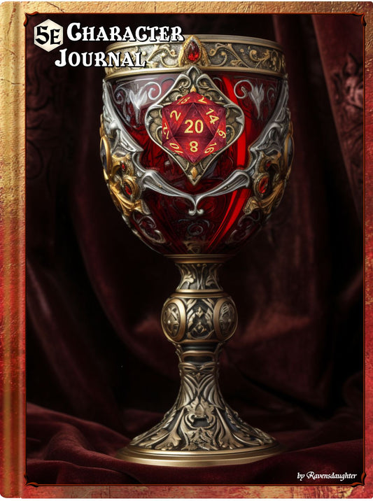 D20 Character Journal - Ruby Chalice